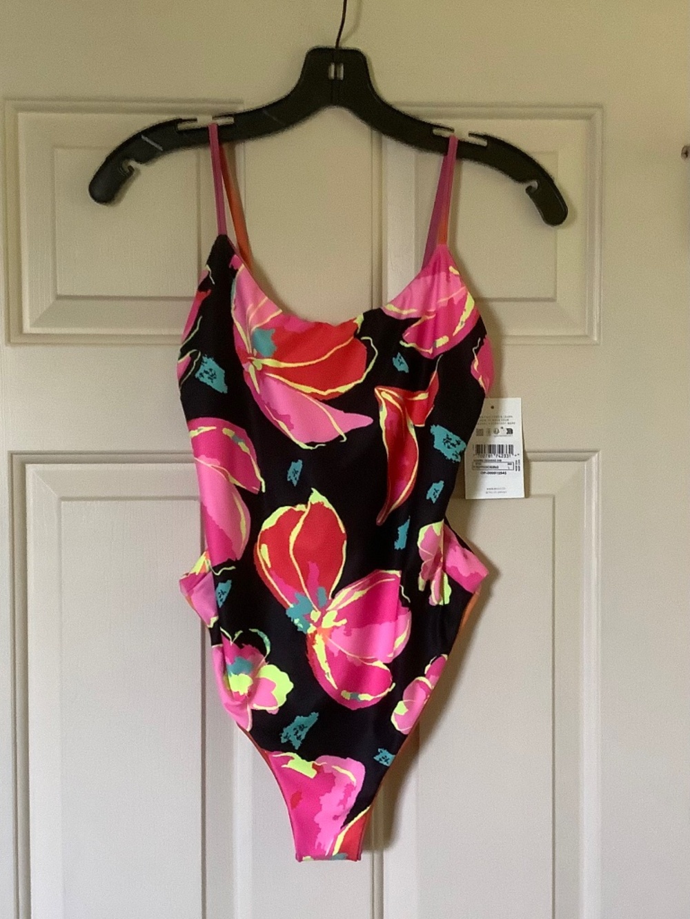 Maaji Signature Cut One Piece Swimsuit Reversible Sunset/ Tropical SZ L & XL